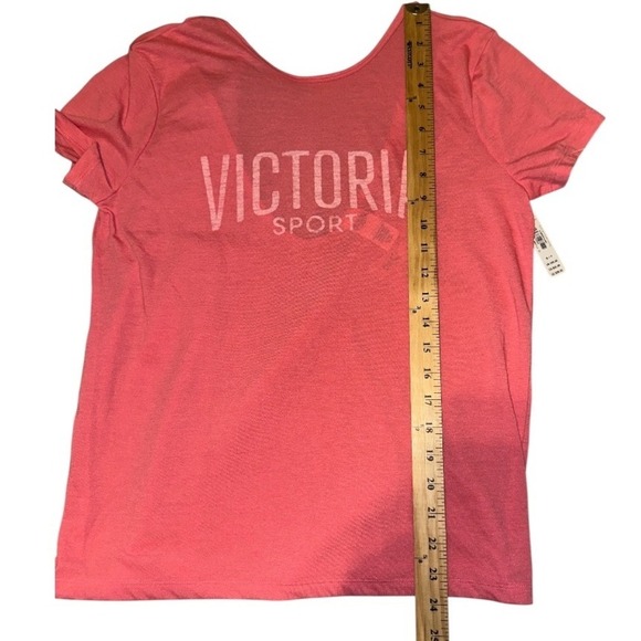Victoria Sport Pink Low Cut Back Tee, Small - Picture 7 of 7